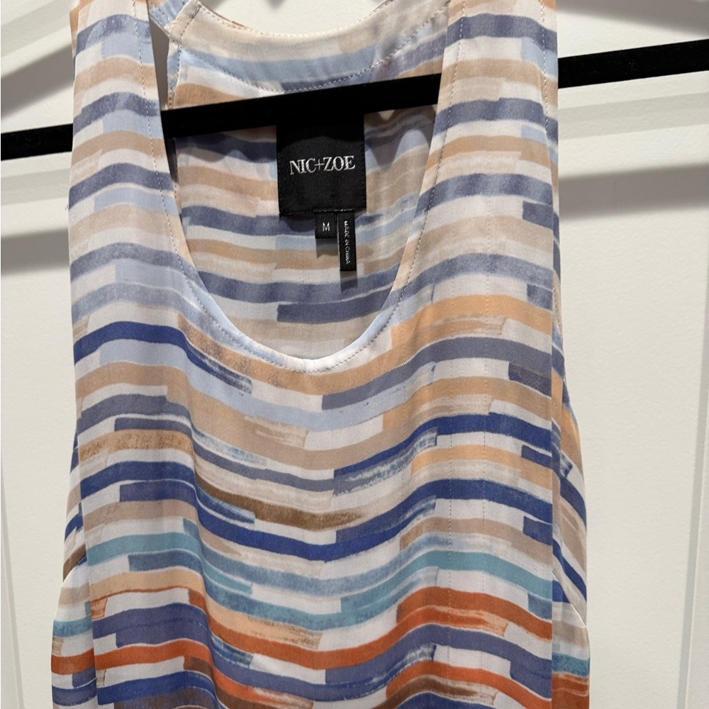 NIC+ZOE Women's Striped Maxi dress - size: M Multicolor